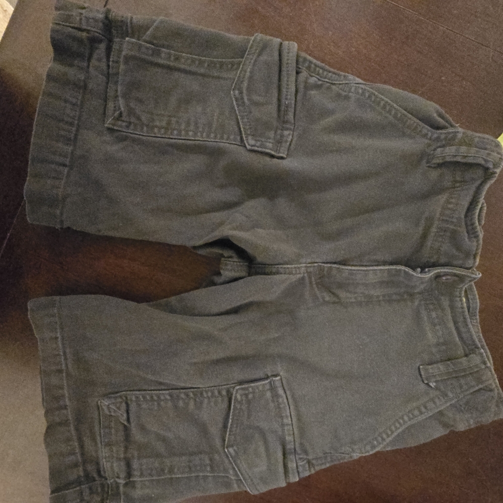 Boys Lee Charcoal Cargo Shorts